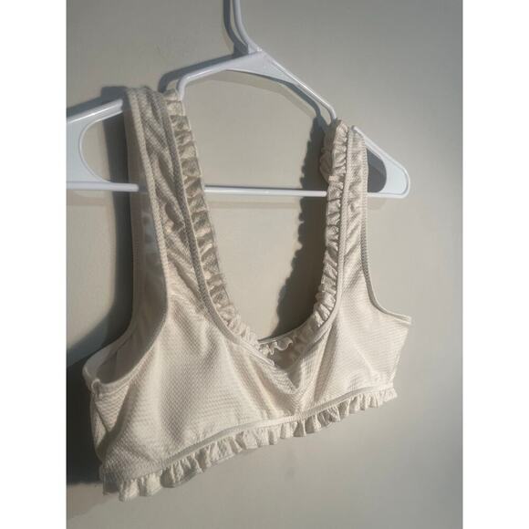 Dippin Daisy’s Cream Crinkle Square Neck Bikini Top - Picture 6 of 8